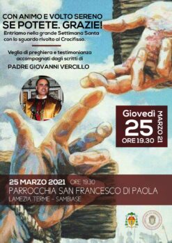 Lamezia Terme, a 30 anni dalla scomparsa di Padre Giovanni Vercillo veglia di preghiera per ricordare un folle trafficante di sogni