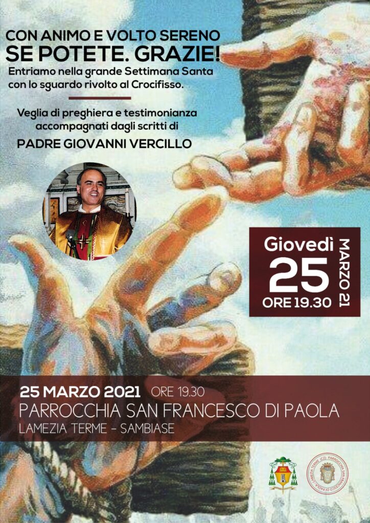 Lamezia Terme, a 30 anni dalla scomparsa di Padre Giovanni Vercillo veglia di preghiera per ricordare un folle trafficante di sogni