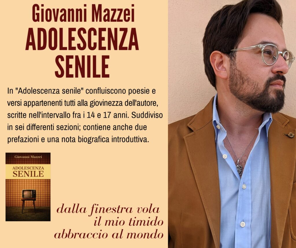 Lamezia Terme, 'Adolescenza senile': il primo libro di poesie di Giovanni Mazzei