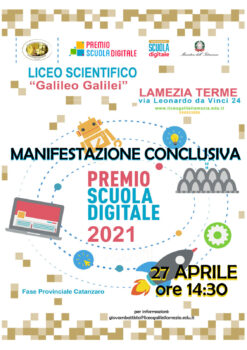 Lamezia Terme, il Liceo Galilei ospiterà la competizione provinciale del "Premio Scuola Digitale 2021"