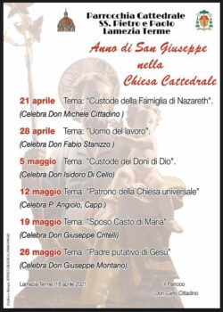 Lamezia Terme, al via in Cattedrale i “mercoledì di San Giuseppe”