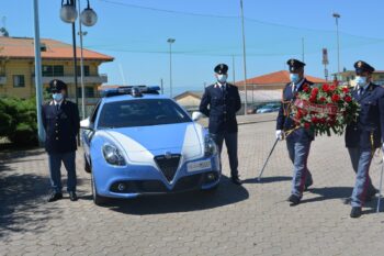 Lamezia Terme, la Polizia di Stato ha commemorato il Vice Sovrintendente Pietro Caligiuri, vittima del dovere