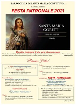 Lamezia Terme, al via la novena di preparazione alla festa di Santa Maria Goretti