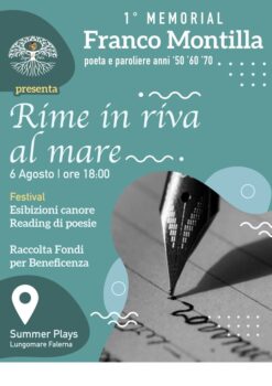 Falerna, "Rime in riva al mare". Primo memorial in ricordo del poeta e paroliere Franco Montilla