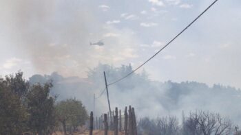 Vasto incendio nella zona montana di Rossano