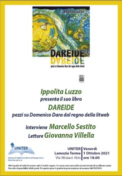 Domani a Lamezia Marcello Sestito per la “Dareide” di Ippolita Luzzo