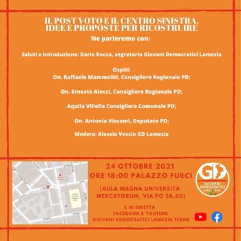 Regionali, i GD Lamezia lanciano un evento per il dialogo e la ricostruzione