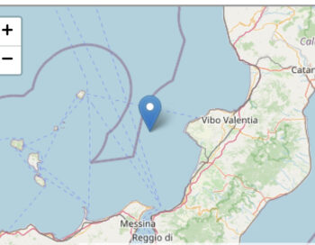 Scossa di terremoto 4.1 al largo costa vibonese