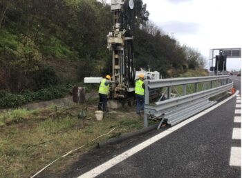 Autostrada del Mediterraneo, proseguono gli interventi sul tratto interessato dalla frana nel comune di Nocera