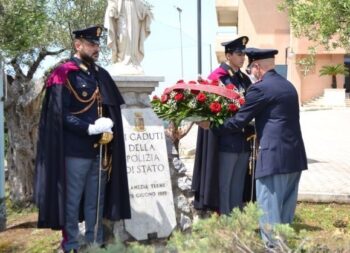 Oggi la cerimonia di commemorazione del 26° anniversario della morte del Vice Sovrintendente della Polizia di Stato Pietro Caligiuri