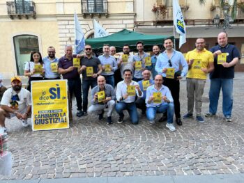 Lega Salvini Premier, a Lamezia gazebo per il sì al referendum “Giustizia” del 12 giugno 2022