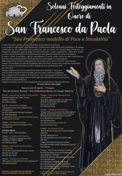 A San Pietro a Maida la novena in onore di San Francesco di Paola, 'modello di Pace e Sinodalità'