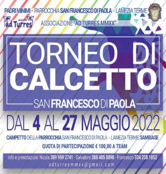 Stasera inaugurazione del “Torneo di calcetto” in onore di San Francesco di Paola