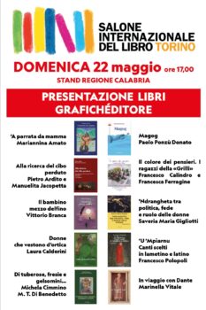 La città di Lamezia Terme approda a Torino per XXXIV edizione del Salone Internazionale del Libro con Grafichéditore