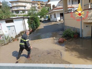 Forti temporali nella notte, allagamenti sulla costa tirrenica cosentina