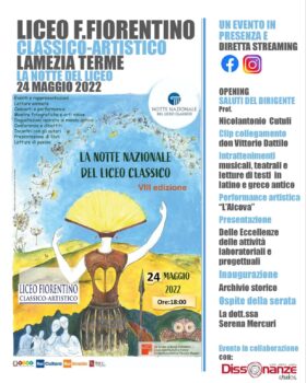 Anche al Liceo "Fiorentino" di Lamezia la "Notte nazionale del Liceo Classico"