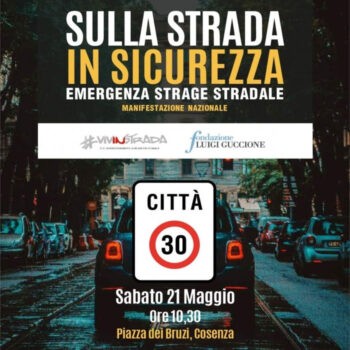 Il 21 maggio a Cosenza manifestazione Emergenza Strage stradale