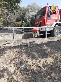 Grosso incendio a sud di Catanzaro, paura tra gli abitanti