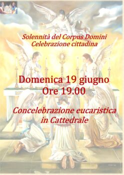 Domani celebrazione cittadina in Cattedrale e processione del Corpus Domini