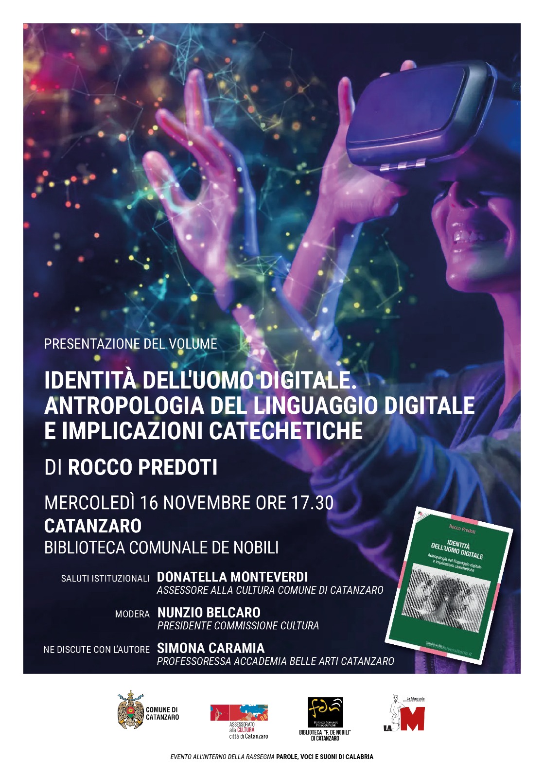 Catanzaro, domani presentazione del libro "Identità dell'uomo digitale" alla Biblioteca De Nobili