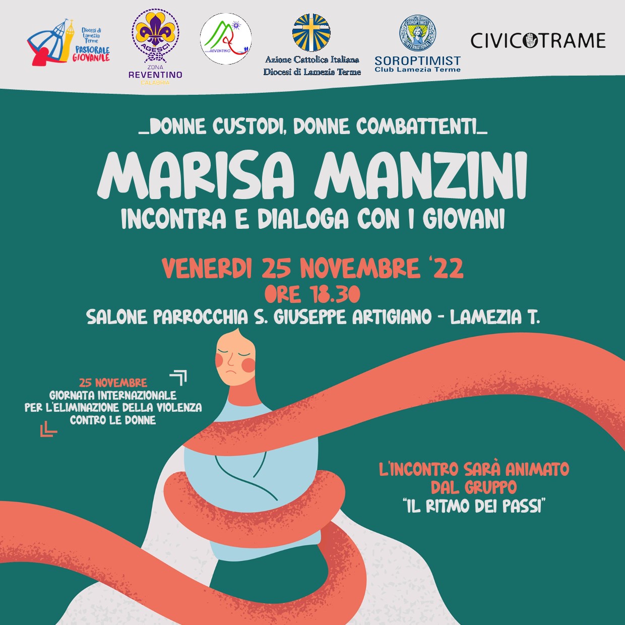 Lamezia, Giornata contro la violenza sulle donne: il 25 novembre la dott.ssa Marisa Manzini incontra i giovani 