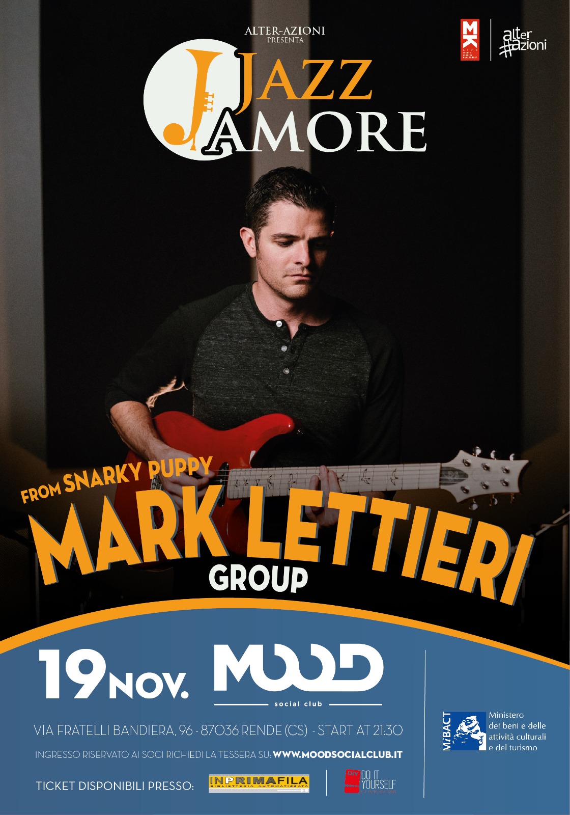 Rende, per JazzAmore sabato arriva Mark Lettieri con l’unico live in Calabria 