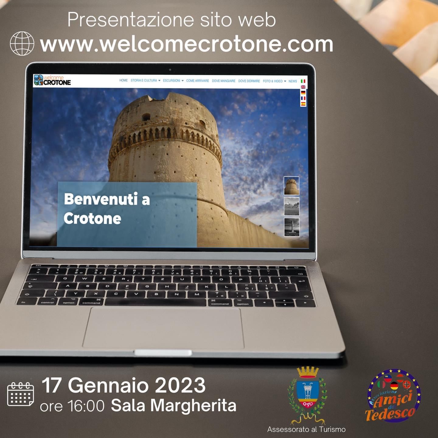 Il 17 gennaio presentazione del sito WelcomeCrotone