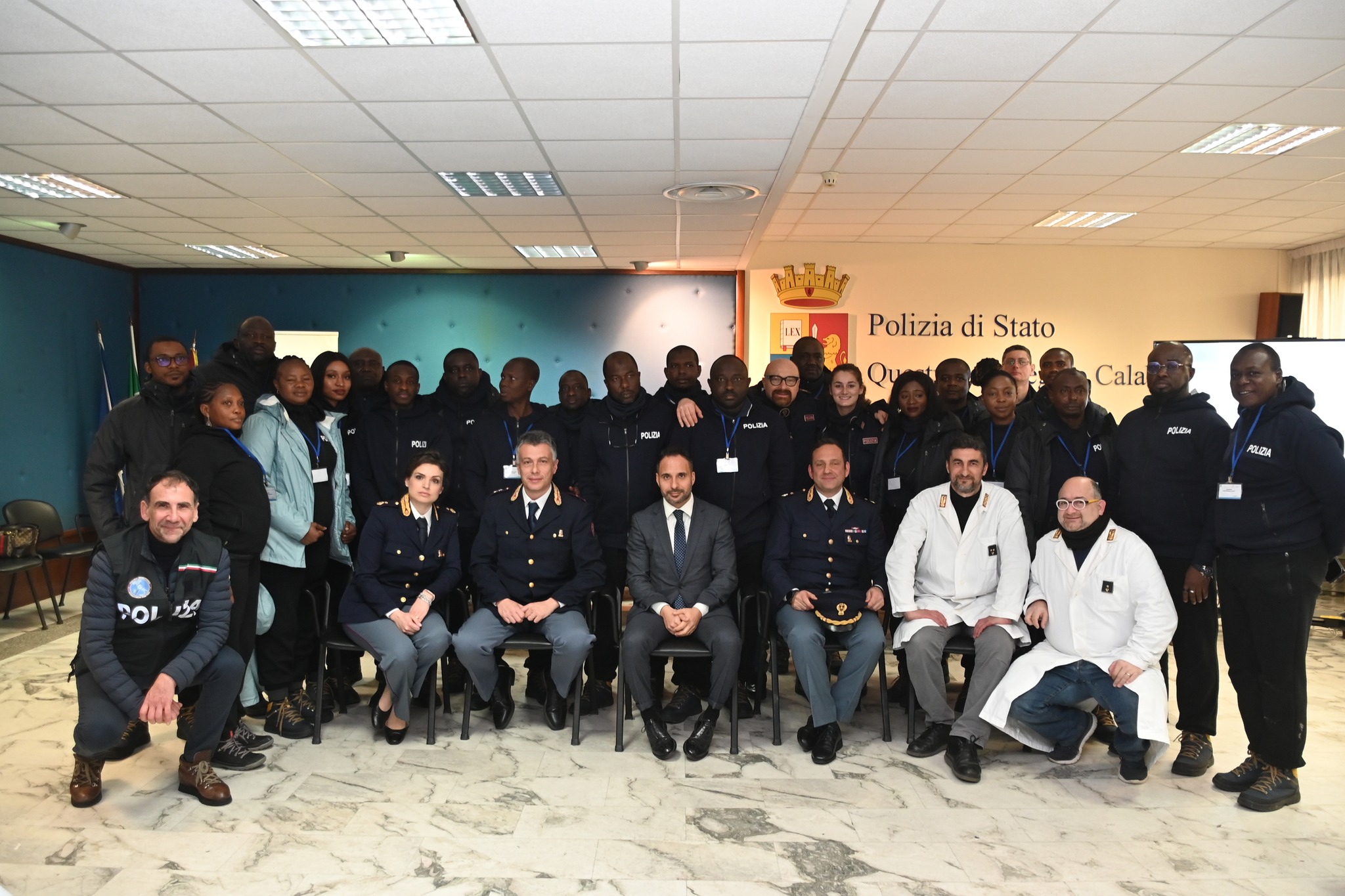 Il Questore di Reggio Calabria riceve 21 Ufficiali della Polizia Federale Nigeriana