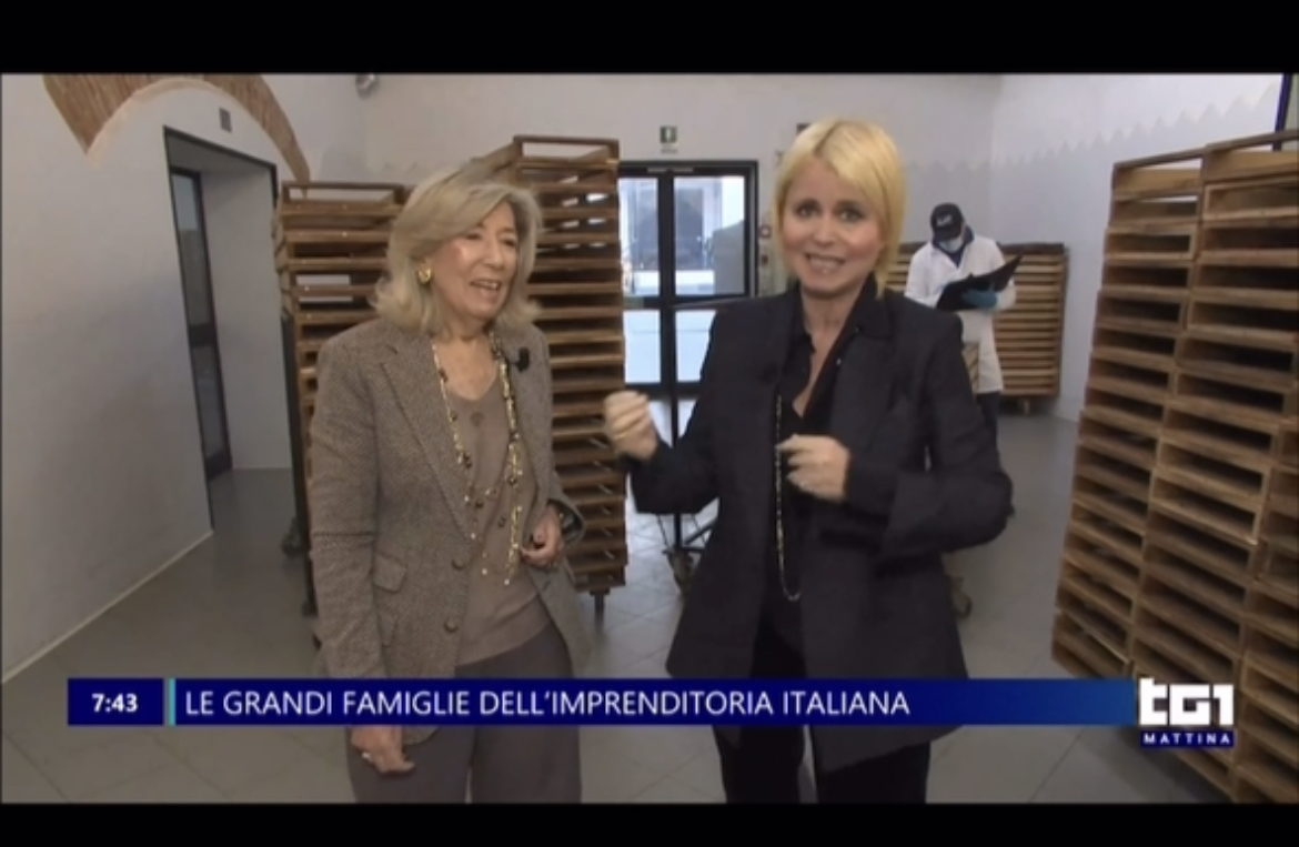 Stamattina al Tg1 Pina Amarelli tra le grandi famiglie del Made in Italy