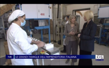 Stamattina al Tg1 Pina Amarelli tra le grandi famiglie del Made in Italy