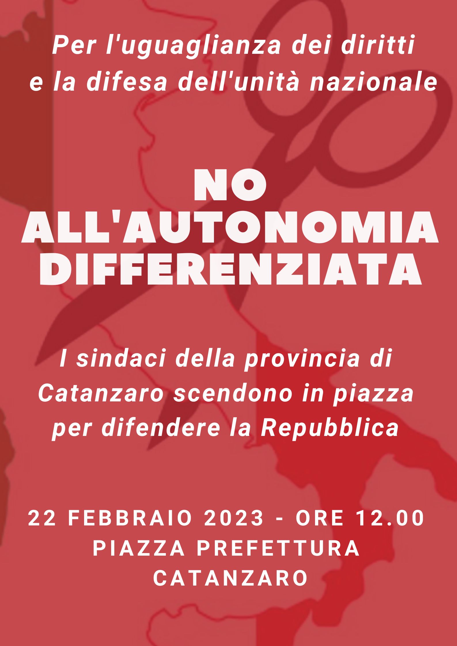 Autonomia differenziata, domani in piazza Prefettura sit in dei sindaci della provincia di Catanzaro 