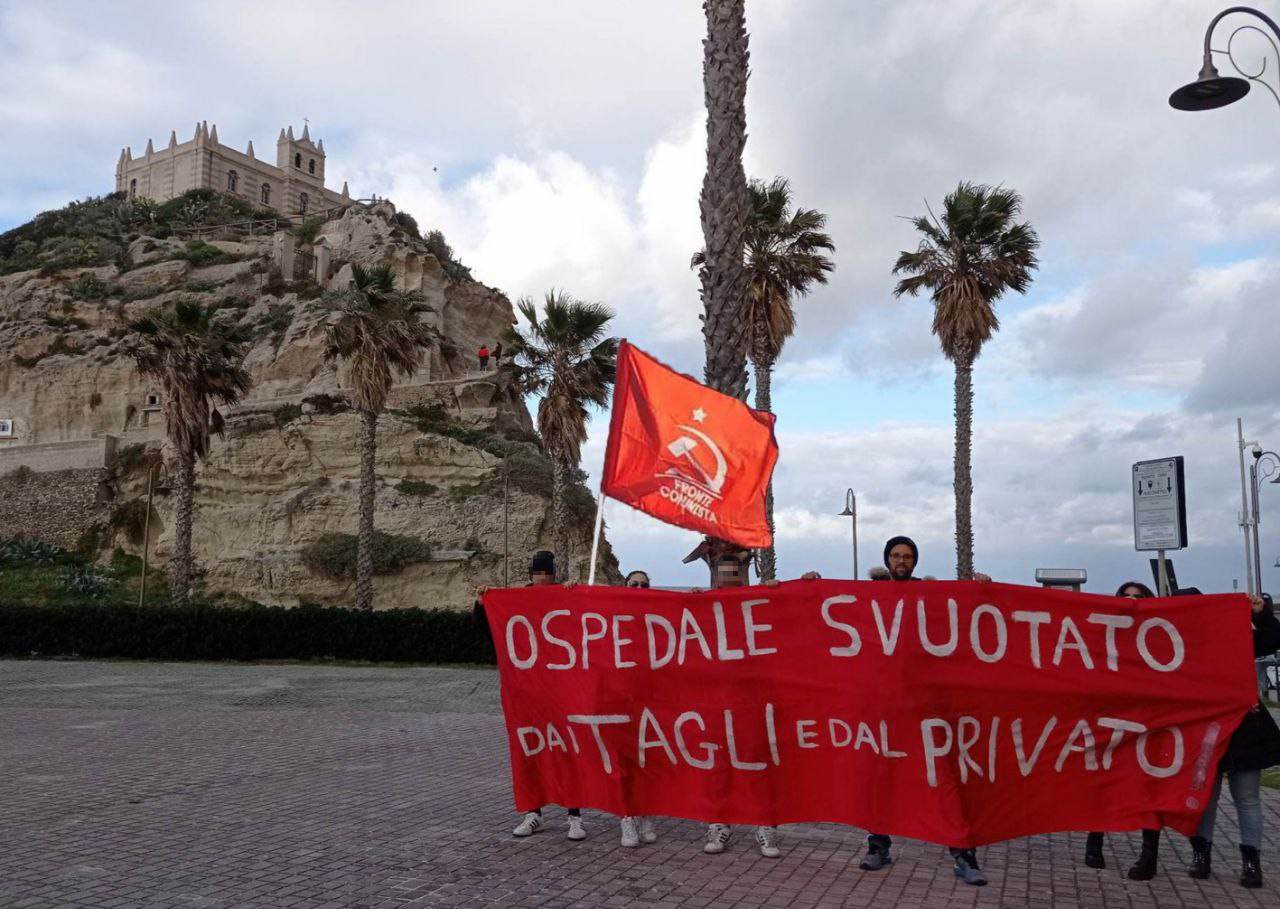 Il Fronte Comunista sull'ospedale di Tropea: «Un atto aziendale inapplicabile a causa di piano di rientro e interessi privati»