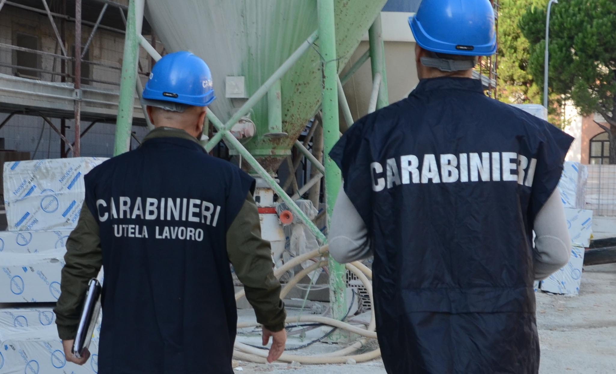 Irregolarità in un cantiere edile nel catanzarese, i Carabinieri sanzionano il titolare