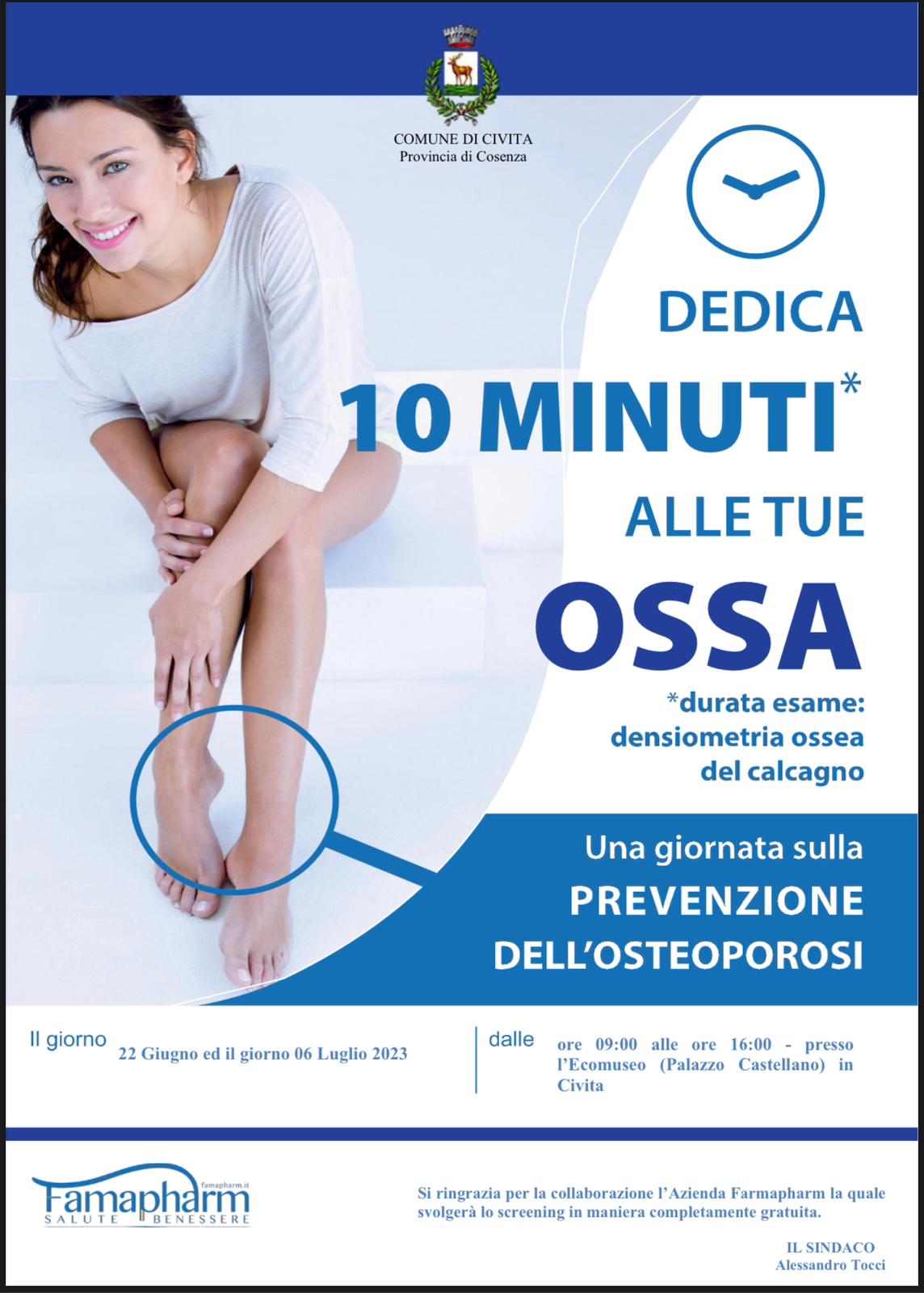 A Civita due giornate di prevenzione dell’Osteoporosi 