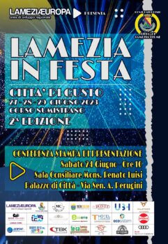 Domani sarà presentata la seconda edizione della manifestazione “Lamezia in Festa-Città di Gusto”