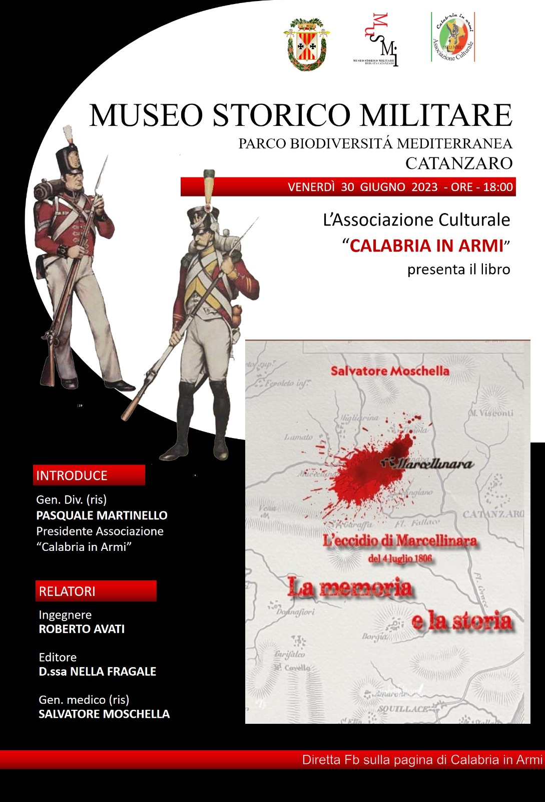 Catanzaro, oggi presentazione del libro di Salvatore Moschella “L’eccidio di Marcellinara del 4 luglio 1806, tra storia e memoria”