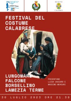 Lamezia, il 30 luglio il “Festival del costume calabrese” sul lungomare Falcone-Borsellino