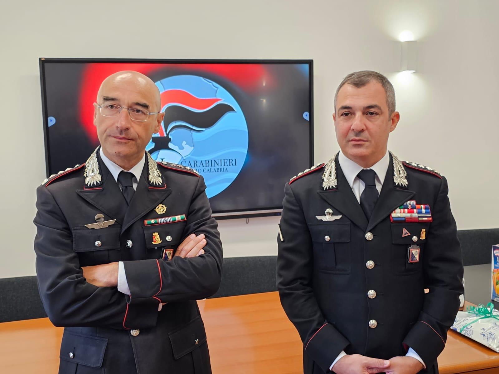 Reggio Calabria, cambio ai vertici del comando provinciale dei carabinieri