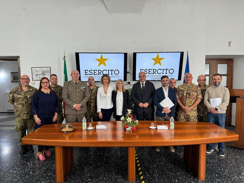 Firmato protocollo tra Regione Calabria e Comando militare di Catanzaro