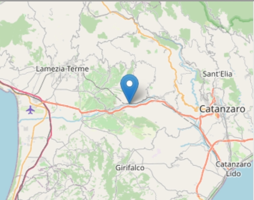 Terremoto avvertito a Lamezia Terme e a Catanzaro, epicentro ad Amato