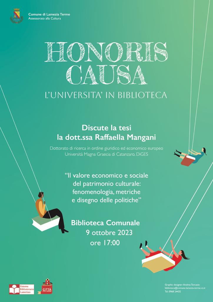 Lamezia Terme, riprende la rassegna “Honoris Causa. L’Università in Biblioteca”