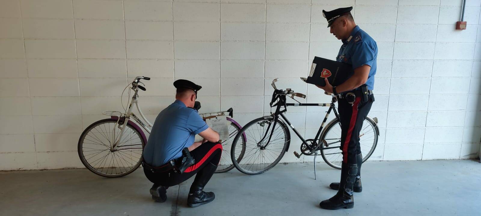 Soverato, furti di biciclette, ritrovate dai carabinieri e restituite ai legittimi proprietari