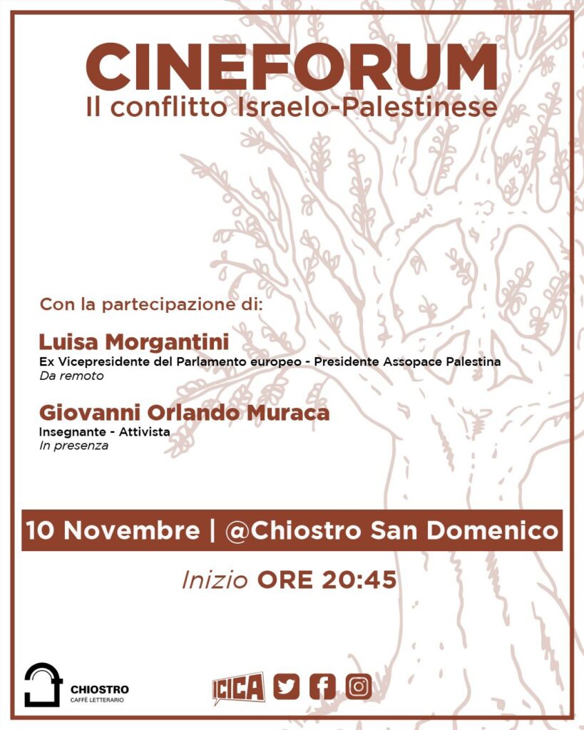 Icica Locandina Il Conflitto Israelo Palestinese