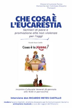 Il 26 gennaio a Pianopoli presentazione del libro “Cosa è la Messa” di don Ricardo Reyes Castillo