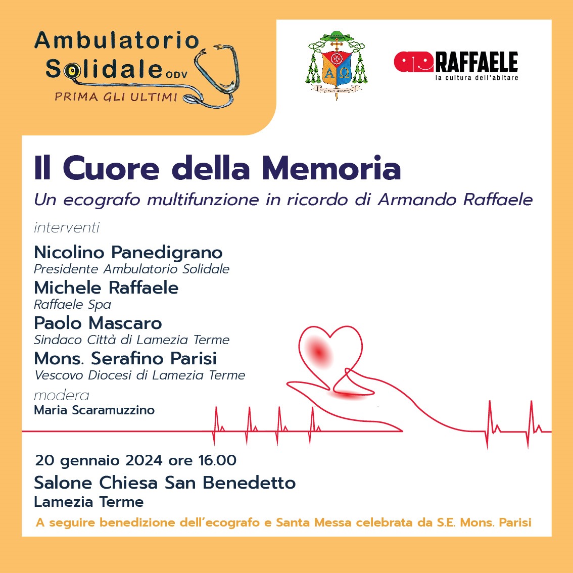 Il cuore della memoria, nuova strumentazione per l’ambulatorio solidale “Prima gli ultimi” Odv