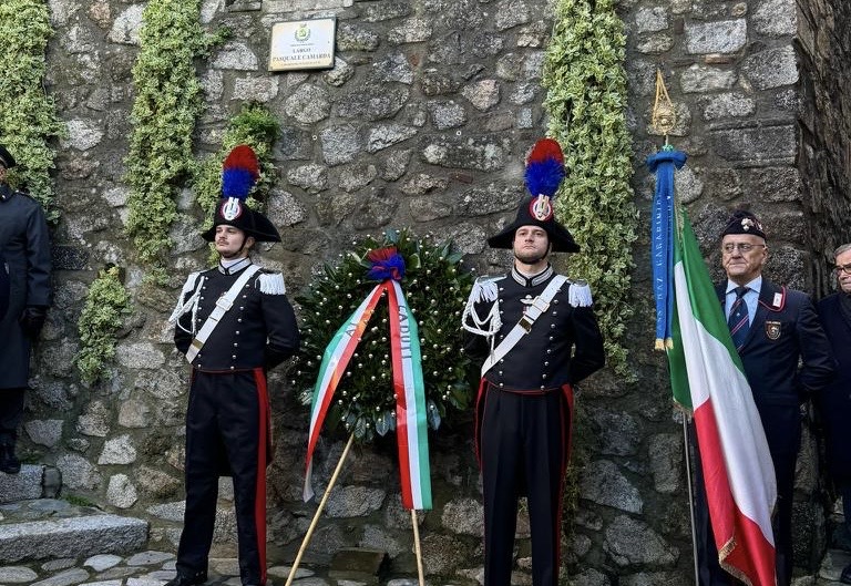 Cerimonia commemorativa per 64° anniversario della morte del Carabiniere Scelto Pasquale Camarda