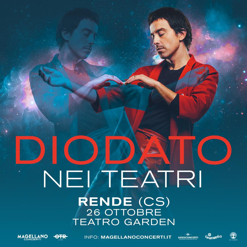 Diodato il 26 ottobre in concerto al Teatro Garden di Rende (Cs)