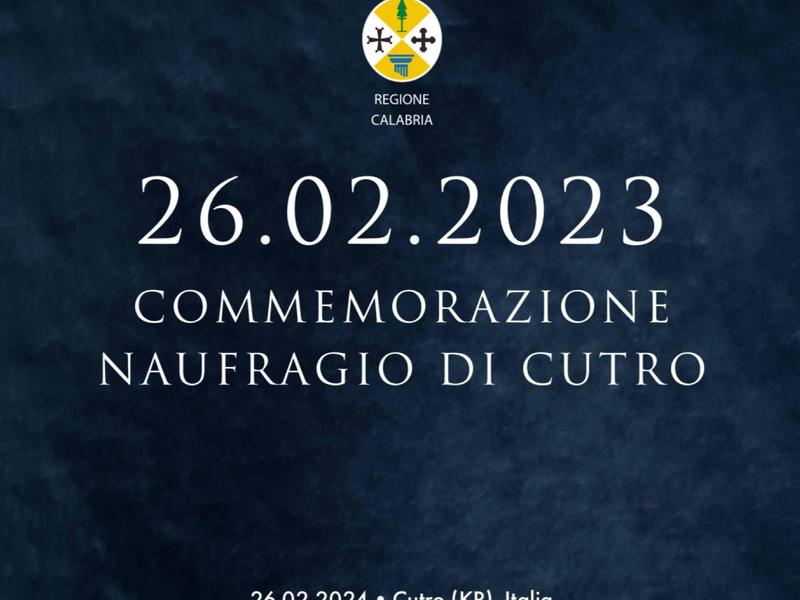 Naufragio Cutro, il 26 febbraio la Regione Calabria promuove giornata commemorativa per rendere omaggio alle vittime 