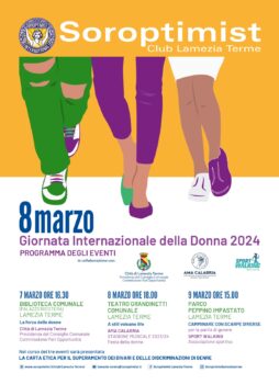 Conferenza stampa di presentazione della “Carta Etica dello sport femminile” che verrà adottata dal Comune di Lamezia Terme su proposta del Soroptimist Club di Lamezia Terme