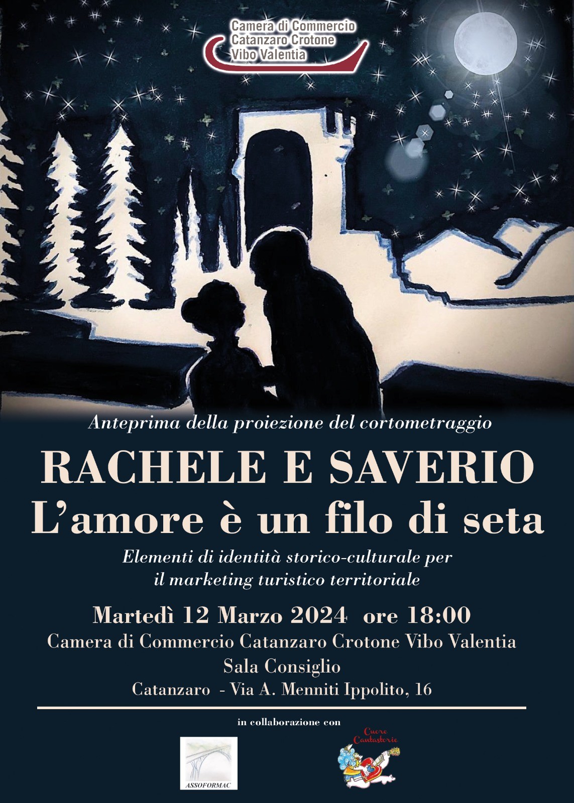 La storia d’amore di Rachele e Saverio, domani alla Camera di Commercio l’anteprima della proiezione del corto